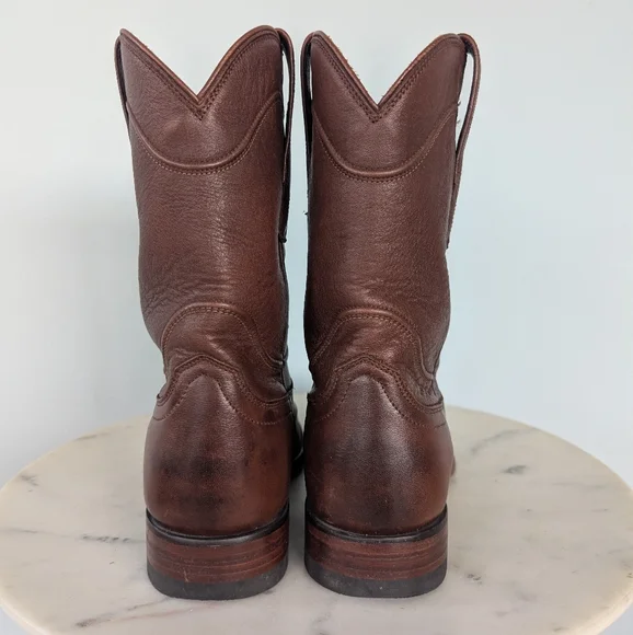 Tecovas Men's The Earl Brown Leather Western Roper Boots - Picture 8 of 11